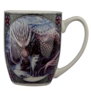 Lisa Parker Alliance Wolf & Dragon Porcelain Mug Lisa Parker Alliance Wolf & Dragon Porcelain Mug
