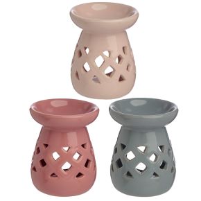 Eden Pastels Cut Out Lattice Ceramic Oil & Wax Burner Eden Pastels Cut Out Lattice Ceramic Oil & Wax Burner