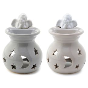 Eden Moon & Stars Cherub Ceramic Oil & Wax Burner Eden Moon & Stars Cherub Ceramic Oil & Wax Burner