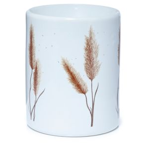 Pampas Grass Printed Ceramic Oil Burner Pampas Grass Printed Ceramic Oil Burner