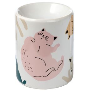 Cat's Life Printed Ceramic Oil Burner Cat's Life Printed Ceramic Oil Burner