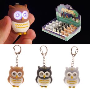 Hooting Owl LED Keyring with Sound Hooting Owl LED Keyring with Sound