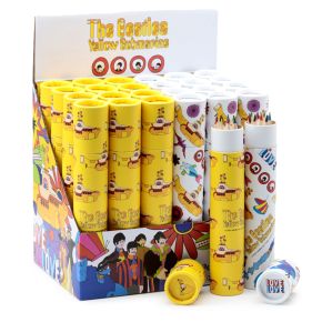 The Beatles Yellow Submarine Large Pencil Pot with 12 Colouring Pencils The Beatles Yellow Submarine Large Pencil Pot with 12 Colouring Pencils