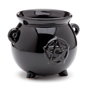 Black Witches Cauldron Shaped Ceramic Indoor Freestanding Planter/Plant Pot Black Witches Cauldron Shaped Ceramic Indoor Freestanding Planter/Plant Pot