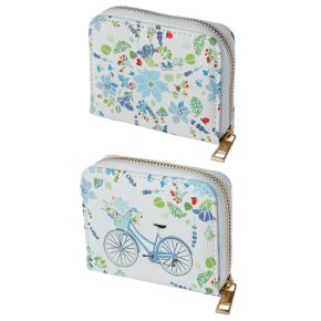 Julie Dodsworth Blue Lavender Garden Zip Around Small Wallet Purse Julie Dodsworth Blue Lavender Garden Zip Around Small Wallet Purse