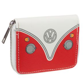 Volkswagen VW T1 Camper Bus Red Zip Around Small Wallet Purse Volkswagen VW T1 Camper Bus Red Zip Around Small Wallet Purse