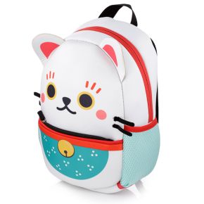 Maneki Neko Lucky Cat Neoprene Rucksack Backpack Maneki Neko Lucky Cat Neoprene Rucksack Backpack