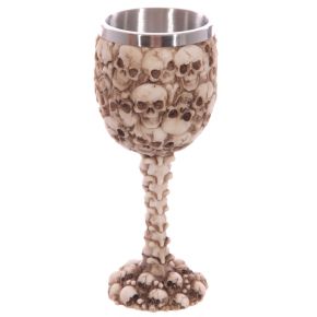 Decorative Multi Skull & Spine Goblet (Bulk Packaging) Decorative Multi Skull & Spine Goblet (Bulk Packaging)