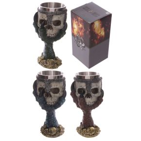 Decorative Dragons Claw & Warrior Skull Goblet Decorative Dragons Claw & Warrior Skull Goblet