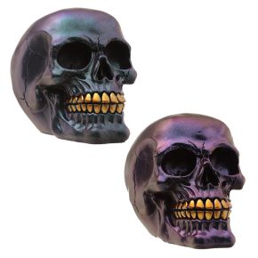 Dark Metallic & Gold Skull Decoration Dark Metallic & Gold Skull Decoration
