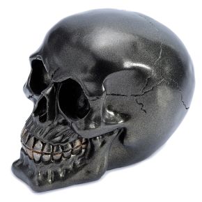 Metallic Black Skull Decoration Metallic Black Skull Decoration
