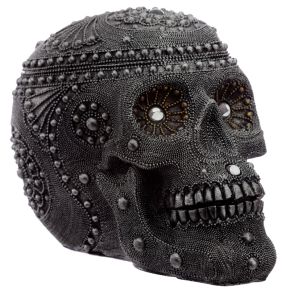 Silver Beaded Skull Head Large Silver Beaded Skull Head Large
