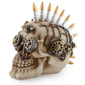 Steampunk Style Skull with Bullet Mohican Steampunk Style Skull with Bullet Mohican