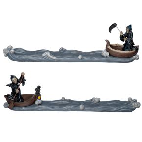 The Reaper Ferryman of Death with Oar Ashcatcher Incense Stick Burner The Reaper Ferryman of Death with Oar Ashcatcher Incense Stick Burner