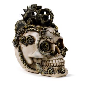 Steampunk Style Skull with Cogs & Springs Steampunk Style Skull with Cogs & Springs