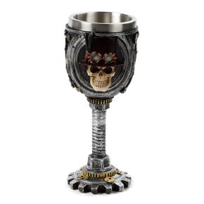 Decorative Steampunk Skull Goblet Decorative Steampunk Skull Goblet
