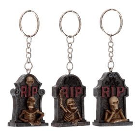 RIP Skeleton Tombstone Keyring RIP Skeleton Tombstone Keyring