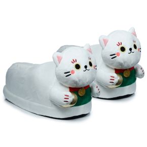 Maneki Neko Lucky Cat Slippers (Unisex One Size) Maneki Neko Lucky Cat Slippers (Unisex One Size)