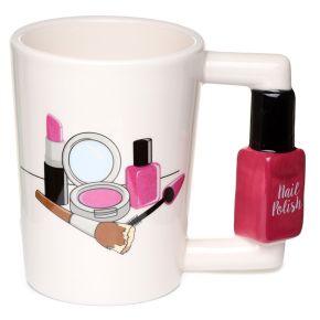 Nail Varnish Ceramic Shaped Handle Mug Nail Varnish Ceramic Shaped Handle Mug