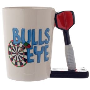 Darts Ceramic Shaped Handle Mug Darts Ceramic Shaped Handle Mug