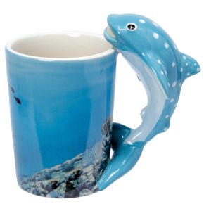Whale Shark Ceramic Shaped Handle Mug Whale Shark Ceramic Shaped Handle Mug