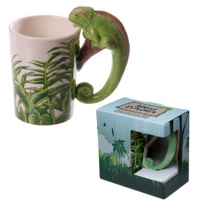Chameleon Ceramic Shaped Handle Mug Chameleon Ceramic Shaped Handle Mug