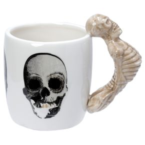 Skeleton Ceramic Shaped Handle Mug Skeleton Ceramic Shaped Handle Mug