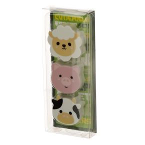 Adoramals Cow, Sheep & Pig 3 Piece Farm Eraser Set Adoramals Cow, Sheep & Pig 3 Piece Farm Eraser Set