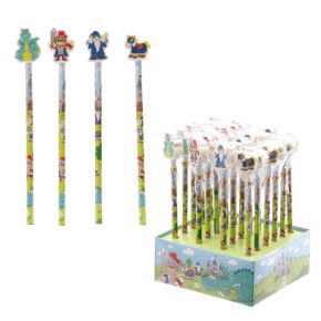 Cartoon Knight Pencil & Eraser Topper Cartoon Knight Pencil & Eraser Topper
