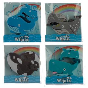Whale 2 Piece Eraser Set Whale 2 Piece Eraser Set