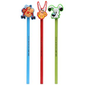 Asterix, Obelix & Idefix Pencil with PVC Topper Asterix, Obelix & Idefix Pencil with PVC Topper