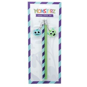 Monstarz Monster Set of 2 PVC Charm Pencils Monstarz Monster Set of 2 PVC Charm Pencils