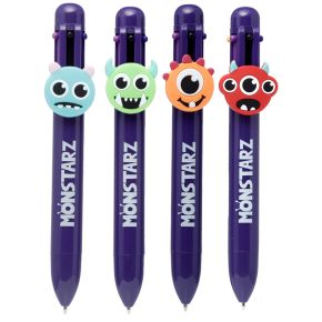 Monstarz Monster Multi Colour Pen with Charm (6 Colours) Monstarz Monster Multi Colour Pen with Charm (6 Colours)