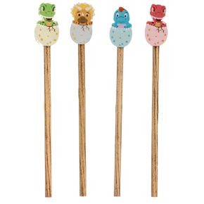 Baby Dinosaur Egg Pencil & Eraser Topper Baby Dinosaur Egg Pencil & Eraser Topper