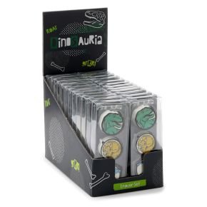 Dinosauria 3 Piece Eraser Set Dinosauria 3 Piece Eraser Set