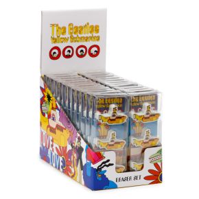 The Beatles Yellow Submarine 3 Piece Eraser Set The Beatles Yellow Submarine 3 Piece Eraser Set