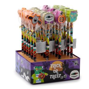 Pumpkin, Monsters & Ghost Pencil with Eraser Topper Pumpkin, Monsters & Ghost Pencil with Eraser Topper