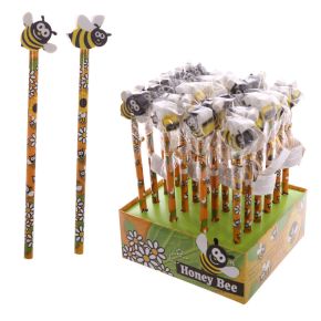 Cute Honey Bee Pencil & Eraser Topper Cute Honey Bee Pencil & Eraser Topper