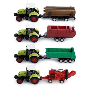 Farm Tractor & Trailer Friction Push/Pull Action Toy Farm Tractor & Trailer Friction Push/Pull Action Toy