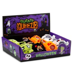 Queasy Squeezies Spooky Monster, Ghost, Bat, Pumpkin Plush Squeezy Toy Queasy Squeezies Spooky Monster, Ghost, Bat, Pumpkin Plush Squeezy Toy