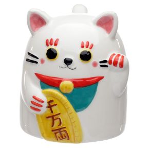 Maneki Neko Lucky Cat Upside Down Ceramic Shaped Mug Maneki Neko Lucky Cat Upside Down Ceramic Shaped Mug
