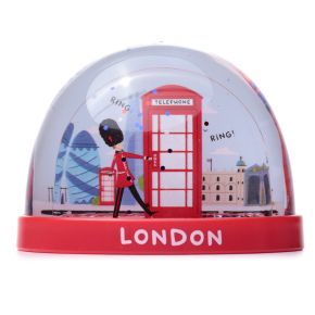 London Souvenir Red Telephone Box & Guardsman Medium Glitter Snow Storm London Souvenir Red Telephone Box & Guardsman Medium Glitter Snow Storm