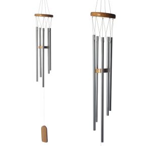 Wooden Wind Chime with Metal Tubes 77cm Wooden Wind Chime with Metal Tubes 77cm