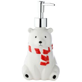 Polar Bear Pump Top Ceramic Soap Dispenser Polar Bear Pump Top Ceramic Soap Dispenser
