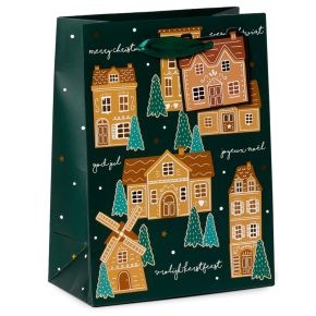 Christmas Gingerbread Lane Gift Bag Medium Christmas Gingerbread Lane Gift Bag Medium