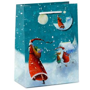 Jan Pashley Christmas Santa Gift Bag Medium Jan Pashley Christmas Santa Gift Bag Medium