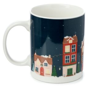 Christmas Village Porcelain Mug Christmas Village Porcelain Mug