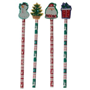 Christmas Pencil & Eraser Topper Christmas Pencil & Eraser Topper