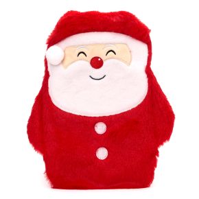 Santa Christmas 1L Hot Water Bottle with Plush Cover Santa Christmas 1L Hot Water Bottle with Plush Cover