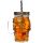 Glass Skull Drinking Jar with Metal Lid & Stripy Straw